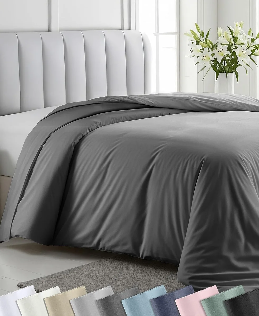 California Design Den 400 Thread Count Cotton Sateen Duvet Cover