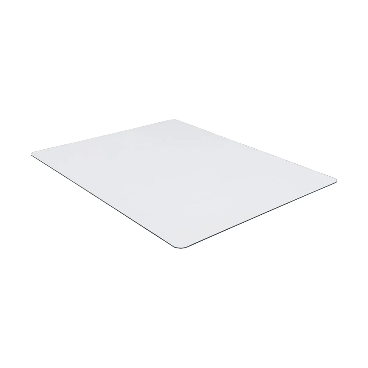 Lorell Tempered Glass Chair Mat clear studio view