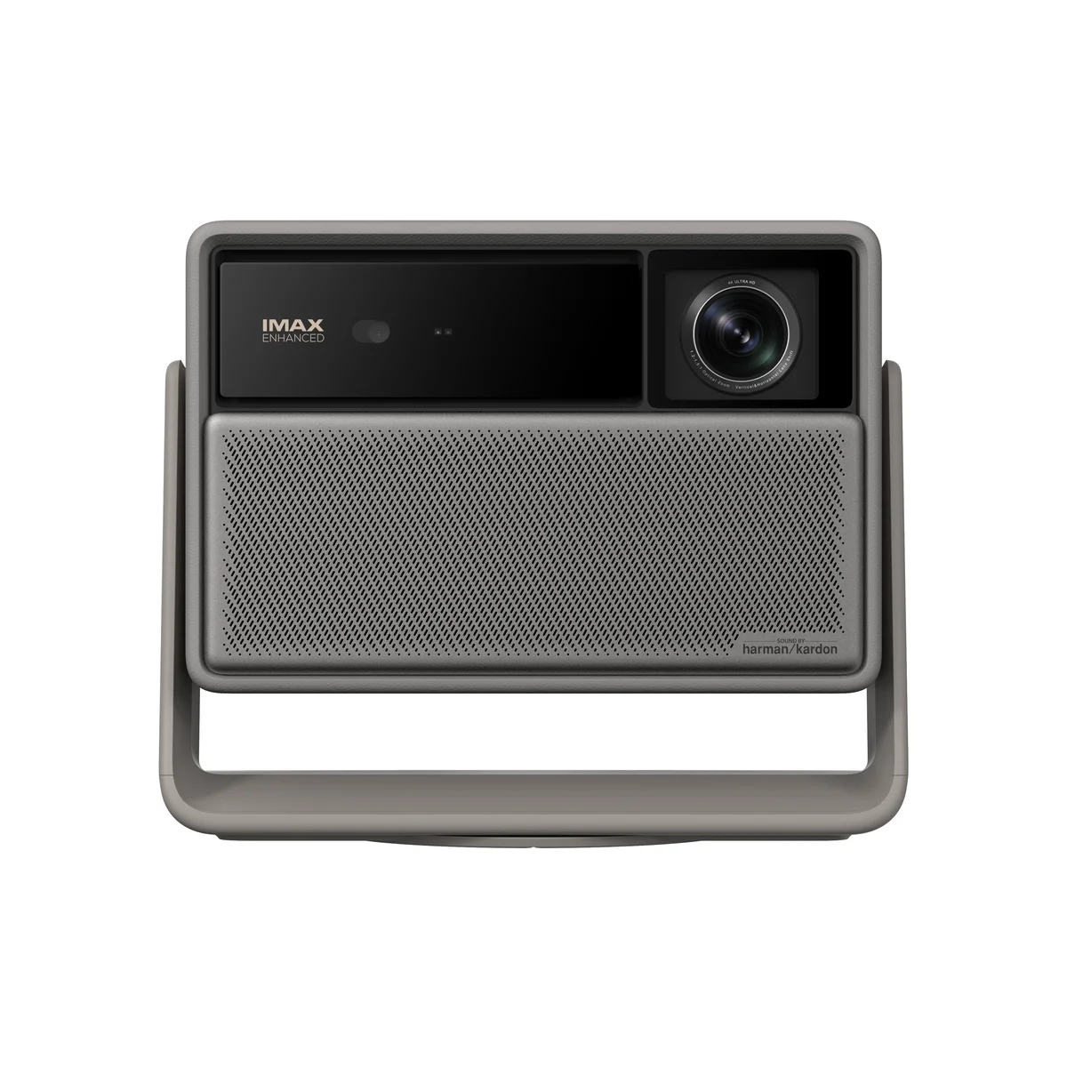 XGIMI Horizon 20 projector front view with lens and Harman Kardon speaker grille