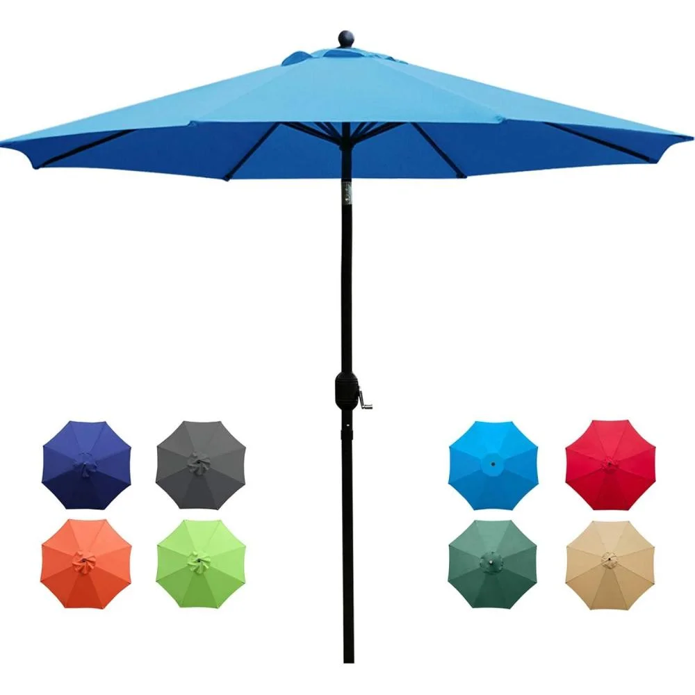Sunnyglade 9' Patio Umbrella full view on white background