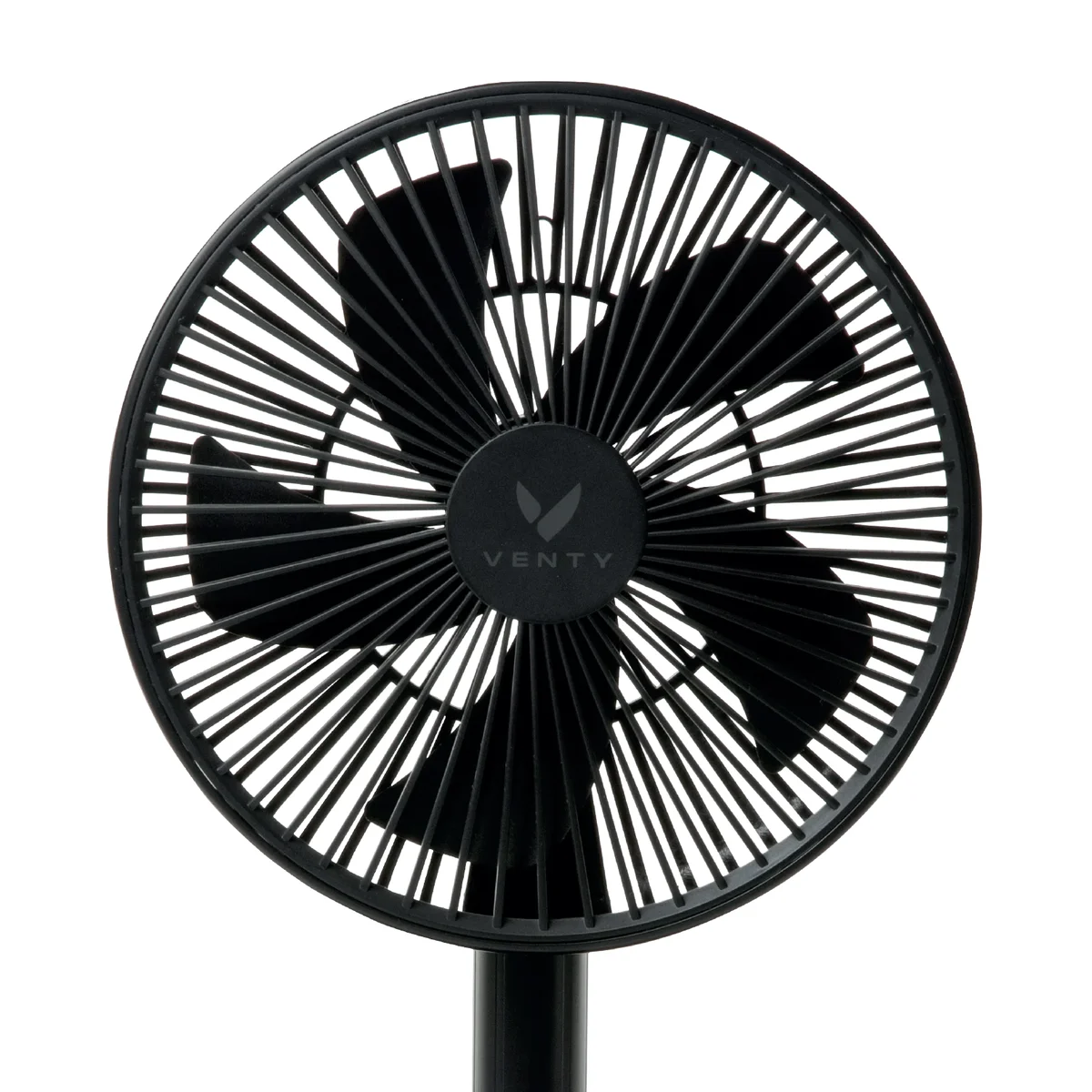 VENTY Portable Fan blade and grille close-up, front face view