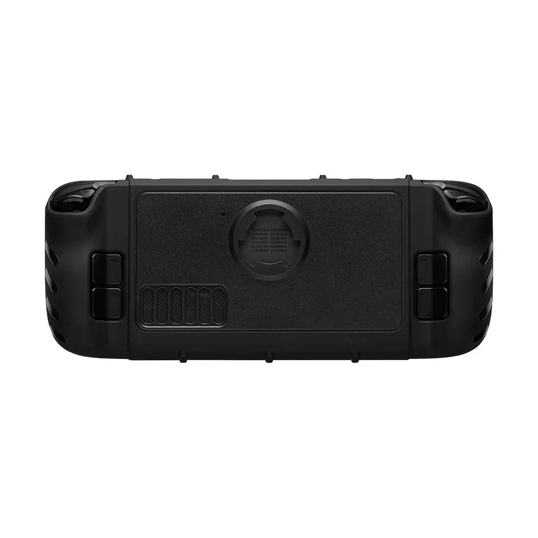 dbrand Project Killswitch rear view showing the textured grip shell and vent cutouts