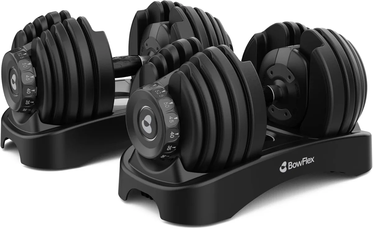 Bowflex SelectTech 552 Adjustable Dumbbells (Results Series) pair in tray