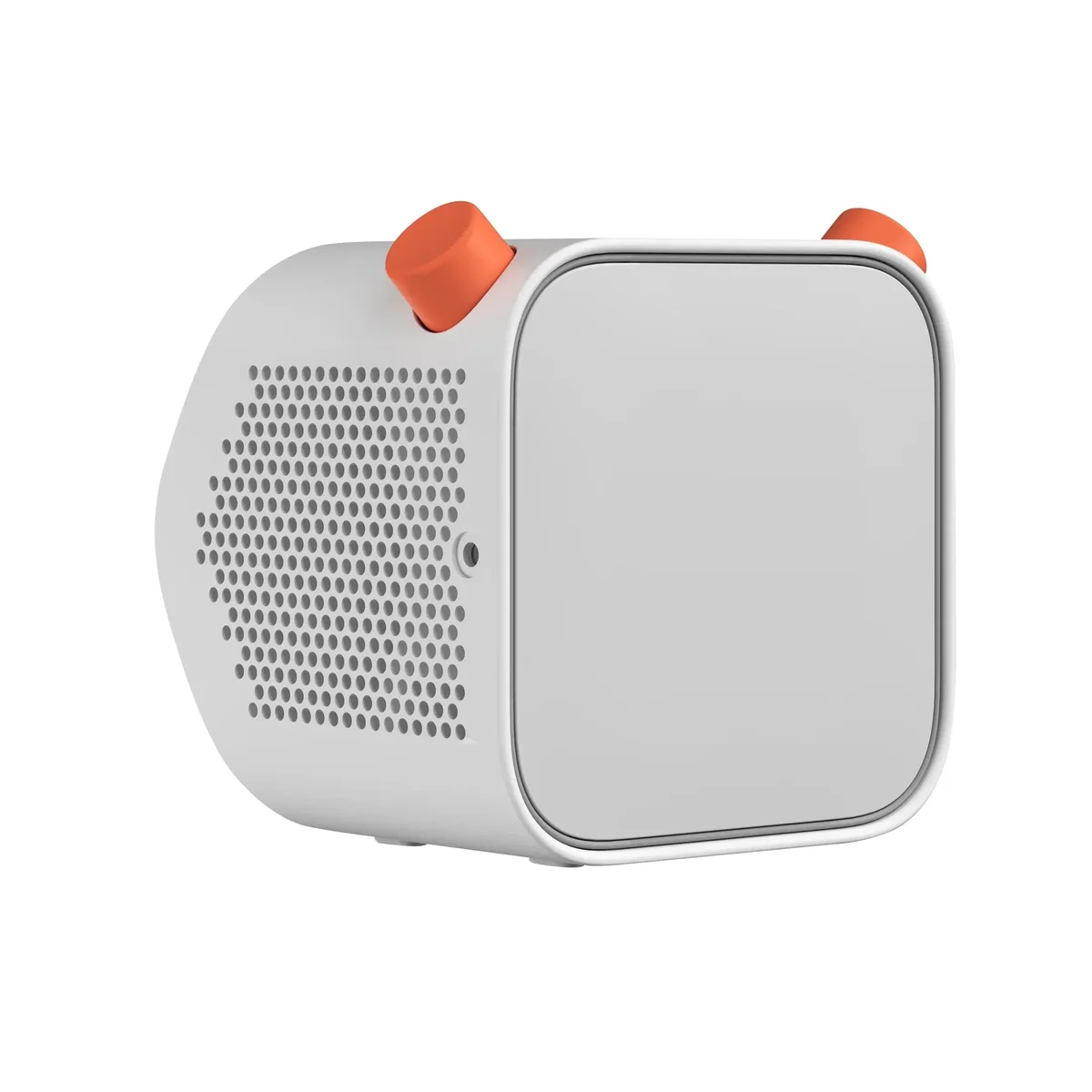Yoto Player 3rd Generation three-quarter angle showing front panel and speaker grille