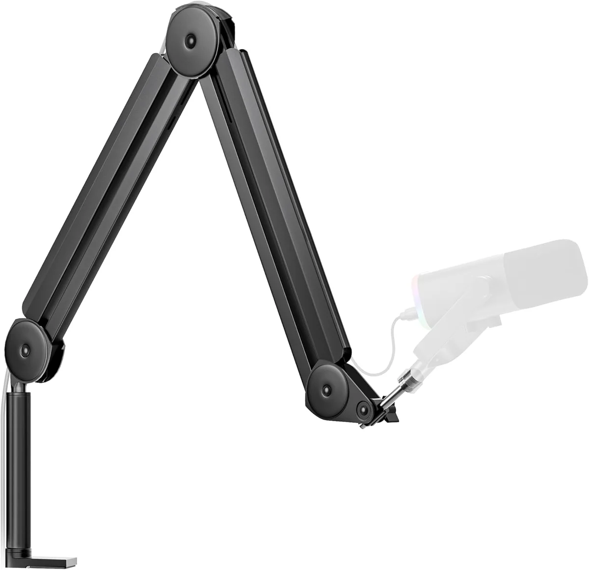 InnoGear Mic Boom Arm with Cable Management extended view on white background