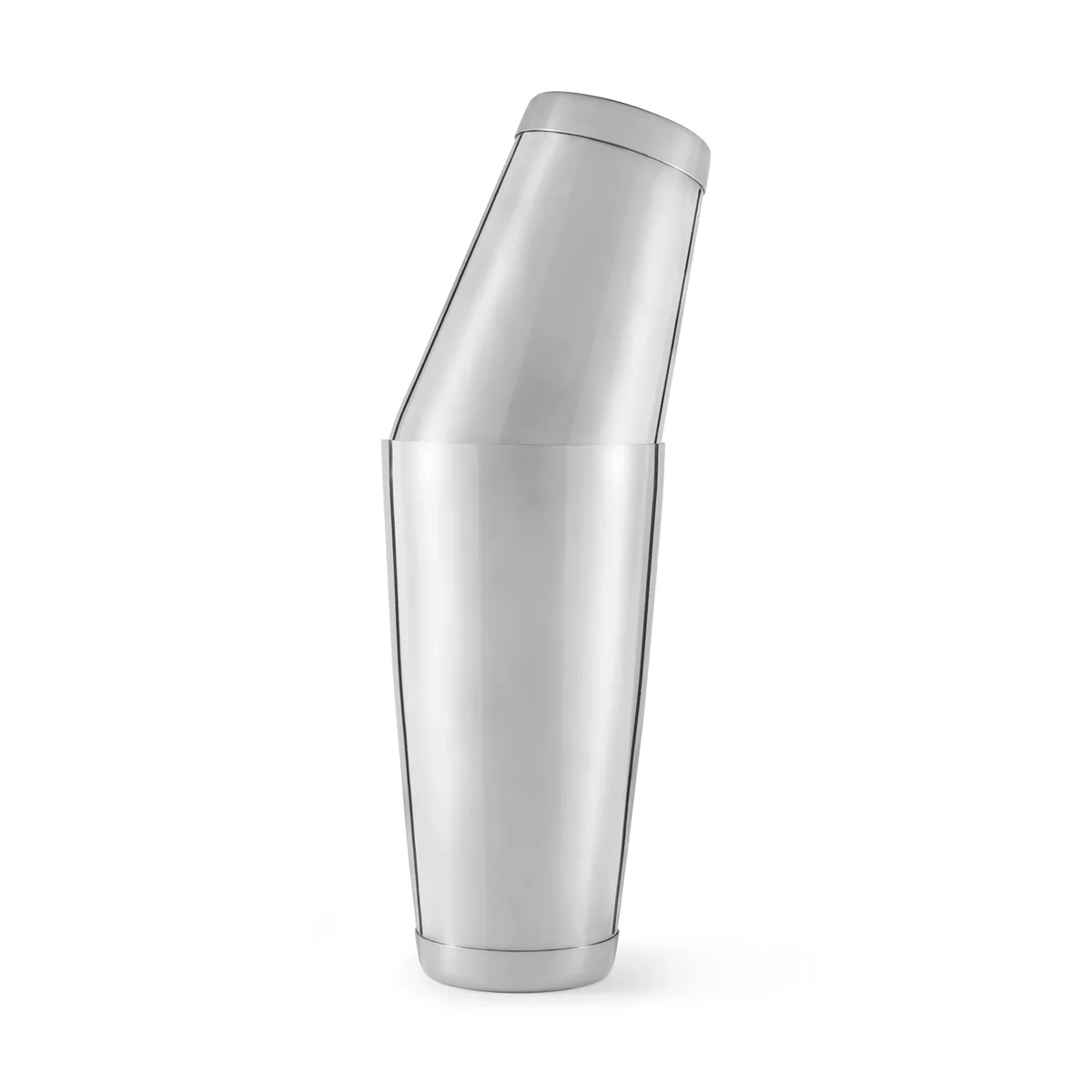 Koriko shaking tins sealed together at an angle, ready to shake
