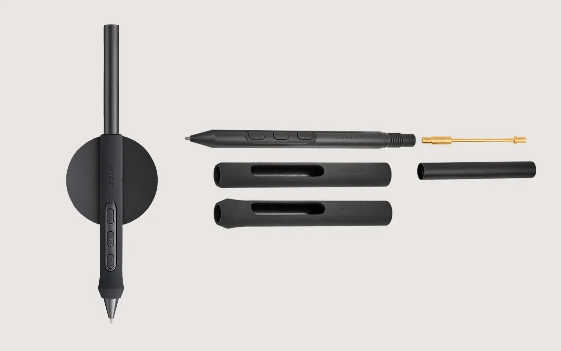 Wacom Pro Pen 3 with stand and interchangeable grip options