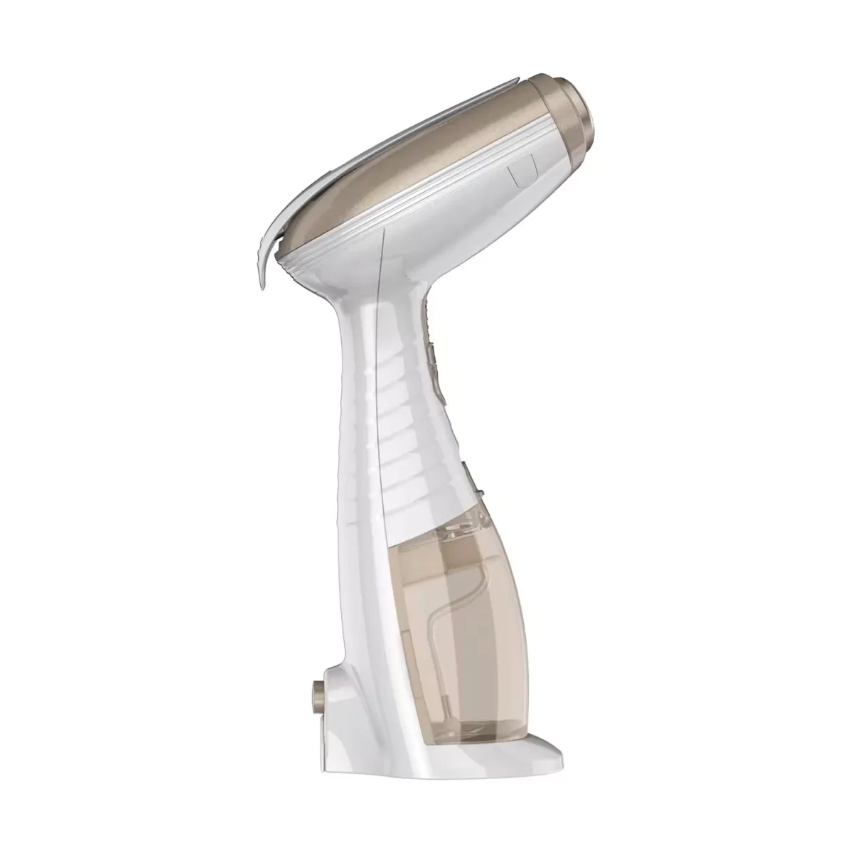 Conair Turbo ExtremeSteam GS59X side profile showing built-in creaser and transparent water reservoir