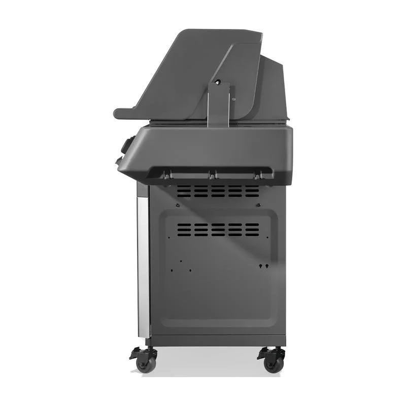 Napoleon Prestige 500 Connected gas grill — side profile view showing depth and build quality