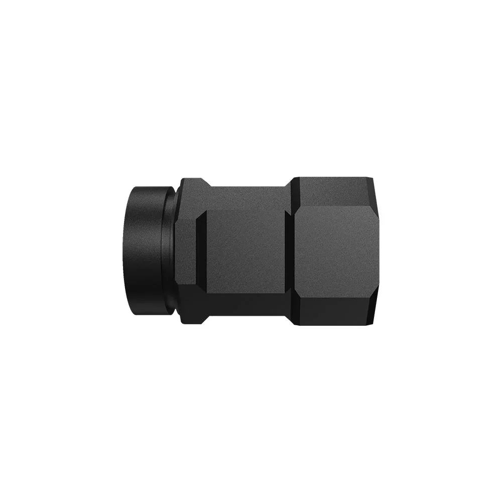 Wuben E7 headlamp tail cap and charging port close-up
