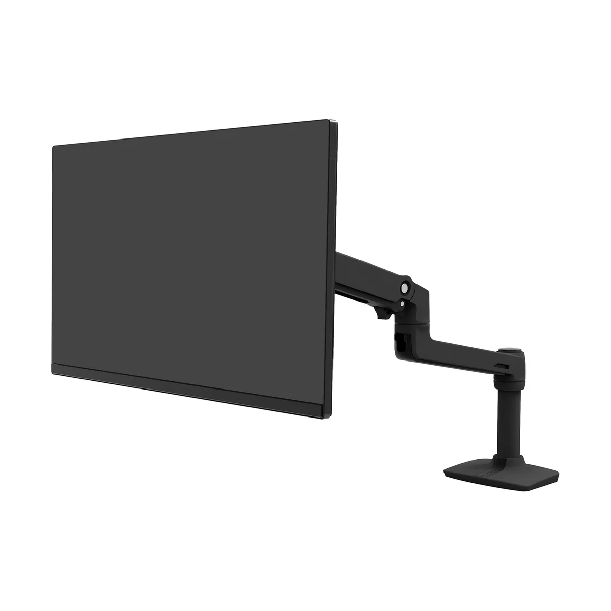 Ergotron LX Desk Mount Monitor Arm side profile view showing arm mechanism and grommet base mount