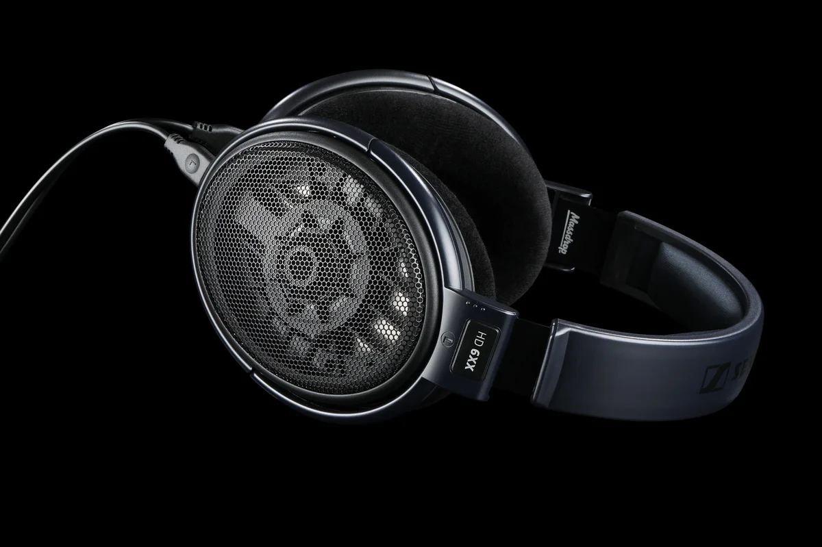 Sennheiser HD 6XX angled studio shot showing driver grille and HD 6XX badge
