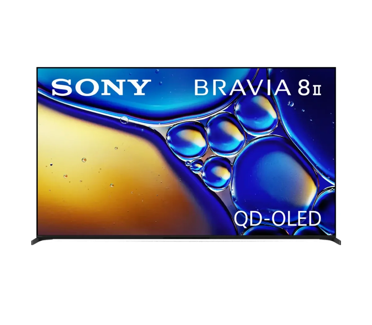 Sony Bravia 8 Mark II front view on stand