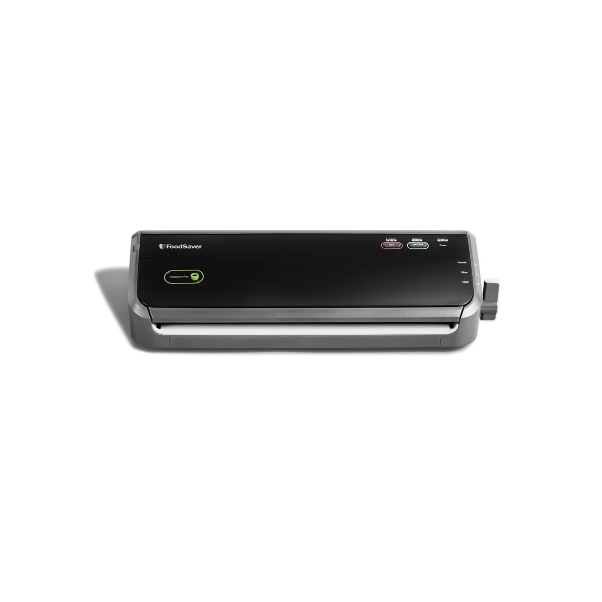 FoodSaver FM2000 Vacuum Sealing System front view showing controls and accessory port
