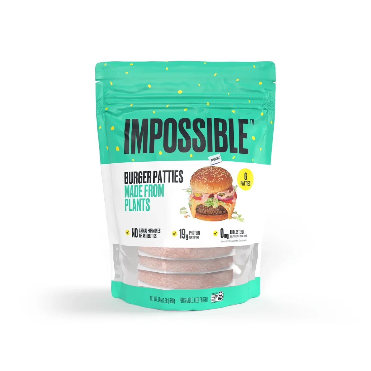 Impossible Burger Patties 6-count resealable bag