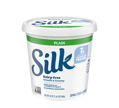 Silk Dairy-Free Soymilk Yogurt Alternative Plain container