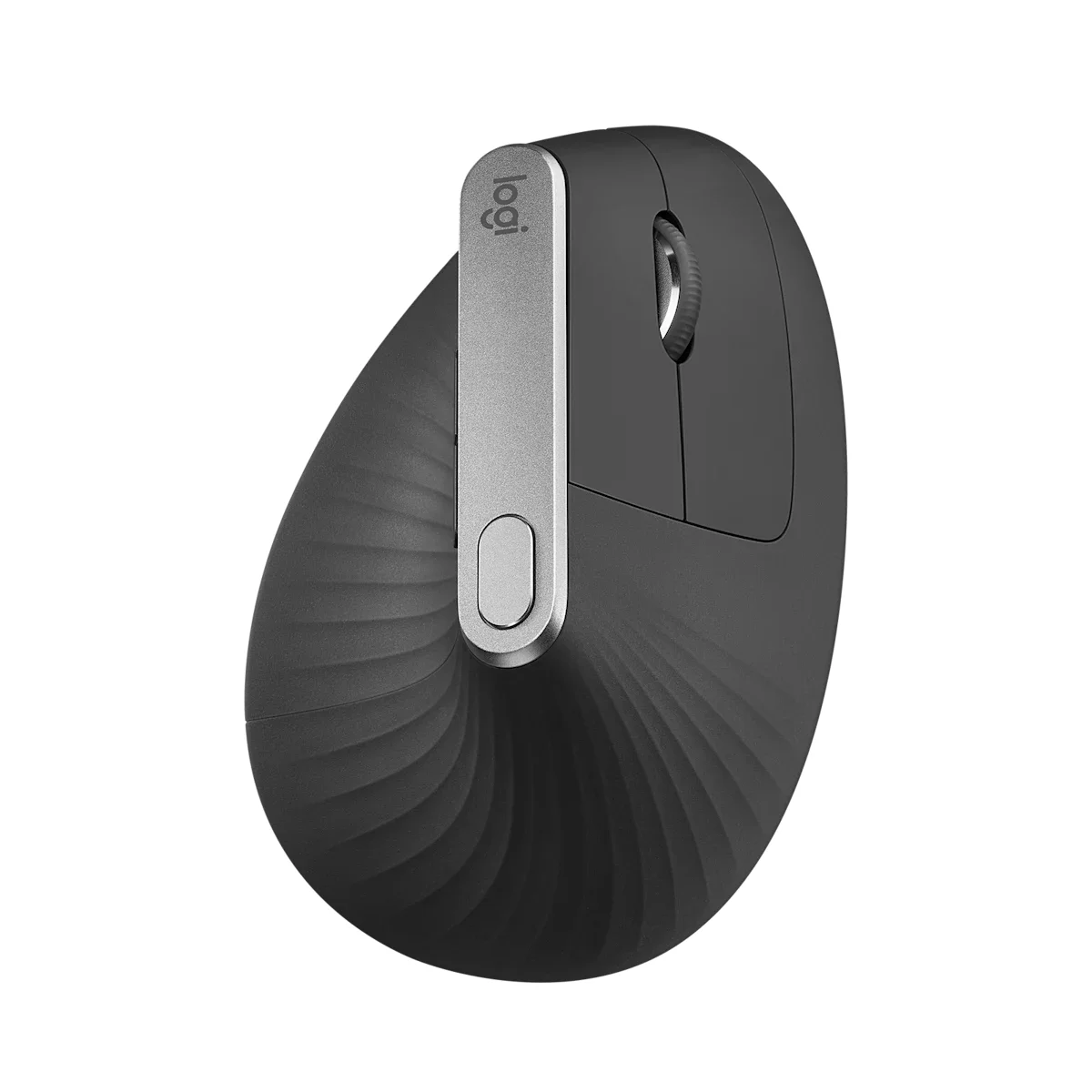Logitech MX Vertical top-down angle showing scroll wheel and buttons